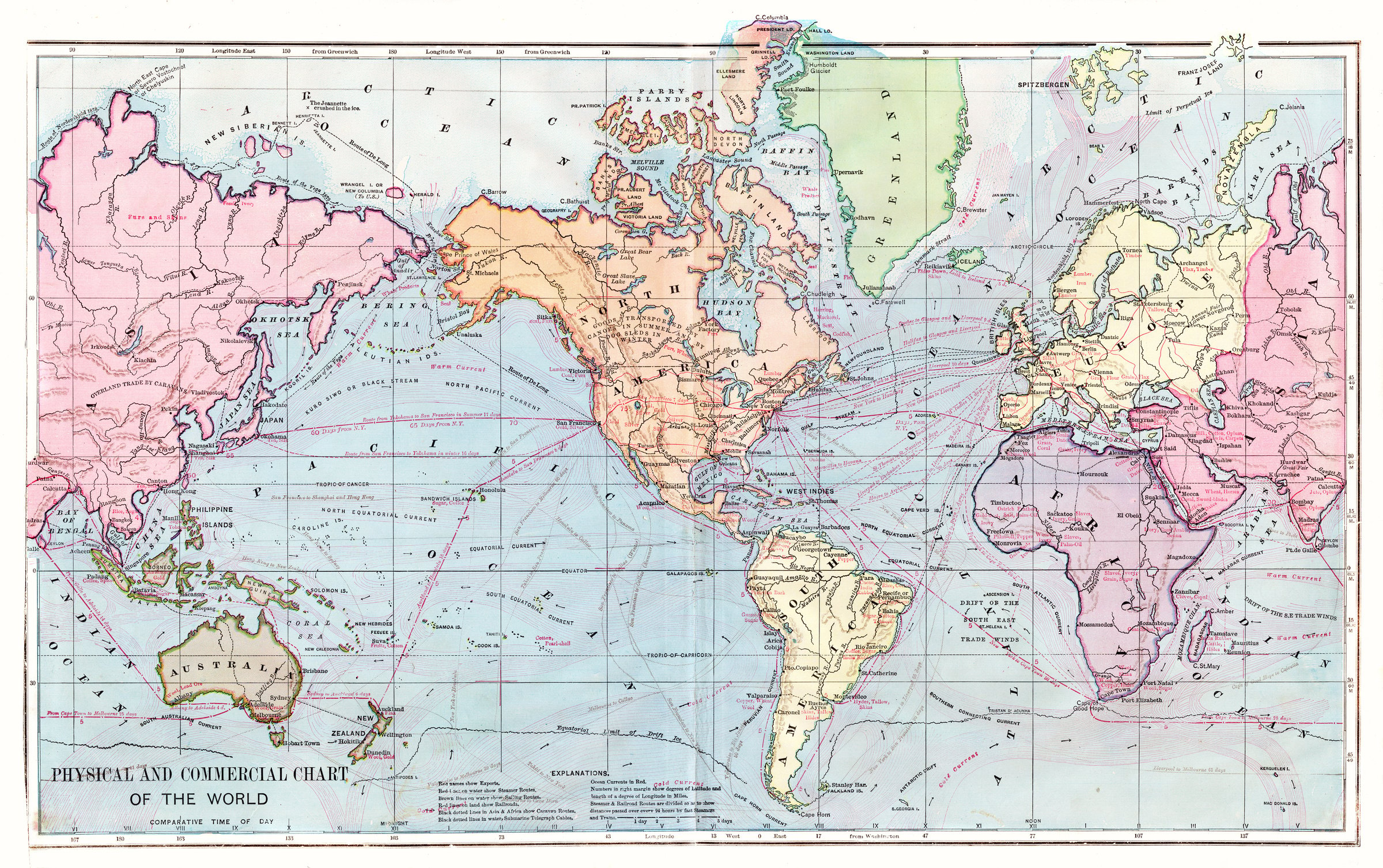 World map 1886